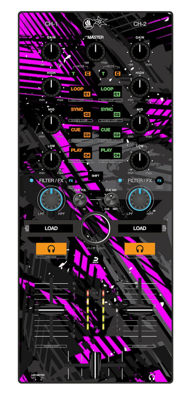 Reloop Mixtour Skin Ridge Pink